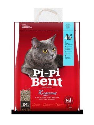 Наполнитель Pi-Pi-Bent Классик для кошек (24л,10кг)