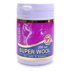 POLIDEX super wool д/кошек (200таб)