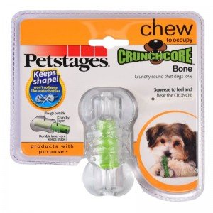 Petstages игрушка д/собак Хрустящая косточка резиновая очень маленькая