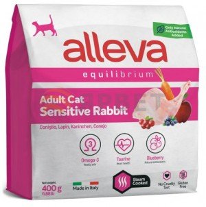 ALLEVA д/кошек Сенситив с кроликом (0,4кг)