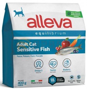 ALLEVA д/кошек Сенситив с рыбой (0,4кг)