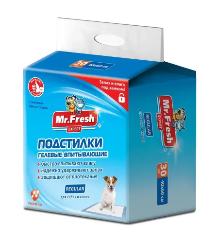 Пеленки гелевые Mr.Fresh Регуляр 40*60 (30шт)