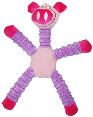 N1 игрушка д/собак Поросенок,с пищалкой,40см,розовый