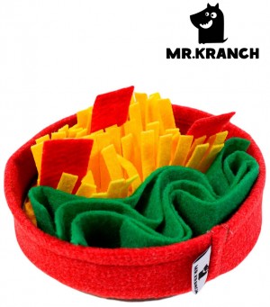 Mr.Kranch нюхательная игрушка для собак Пицца,18х18см