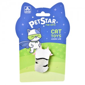 Pet Star Игрушка Лапка д/кошек, с мятой, плюшевая