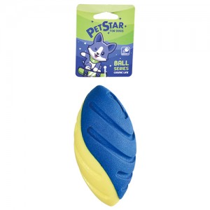 Pet Star Игрушка Мяч для регби д/собак, термопластичная резина, 16 см