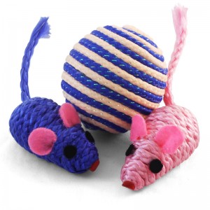 набор игрушек для кошек мяч 2 мыши