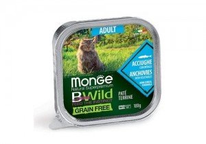 Monge BWILD консервы из анчоусов с овощами д/кошек (100гр)