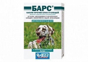 БАРС д/собак 20-30кг (1пип)