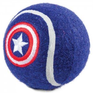 Игрушка для собак Капитан Америка «Мяч теннисный»,70мм