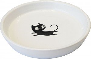N1 миска керамическая Черный кот