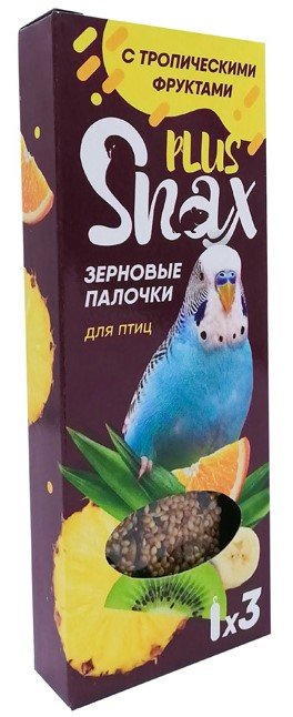 Зерновые палочки "Snax Plus" с тропическими фруктами