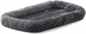 MidWest лежанка меховая Pet Bed 56*33 см серая