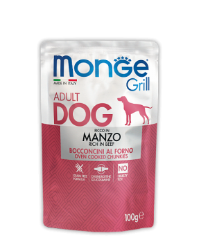Monge Dog Grill паучи д/собак говядина.(100гр)
