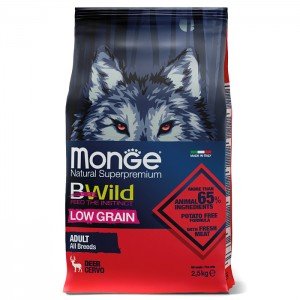 Monge BWild д/собак всех пород с оленениной (2,5кг.)