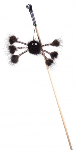 Игрушка д/кошек Норковый паук на веревке