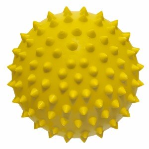 Tappi игрушка д/собак игольчатый мяч, жёлтый,10,3 см