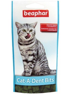 Cat-A-Dent Bits подушечки для кошек, для чистки зубов (35 г)