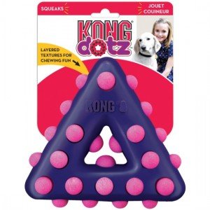 KONG игрушка для собак Dotz треугольник малый (11 см)