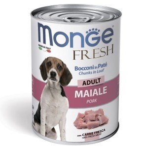 Monge консервы д/собак мясной рулет свинина (400г)
