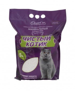 Наполнитель "Чистый котик" минеральный (5л)