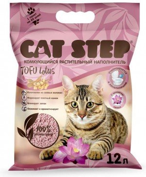 CAT STEP Tofu наполнитель комкующийся растительный (12 л,5.62кг)