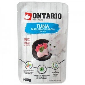 Лакомство Ontario (паштет) д/котят, с мясом тунца (90г)