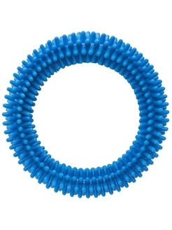 Tappi игрушка д/собак Сириус, кольцо с шипами, голубой,80 мм