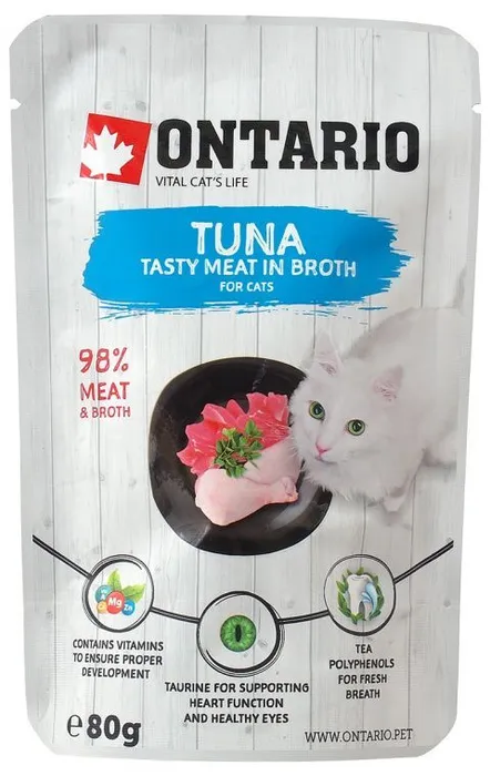 Ontario д/кошек тунец (80гр)