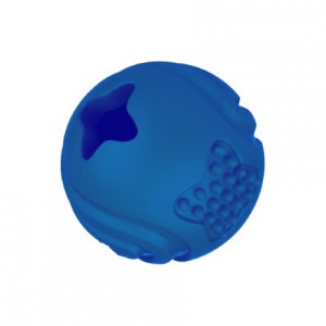 Игрушка Mr.Kranch д/собак Мяч 6,5 см синий с ароматом курицы