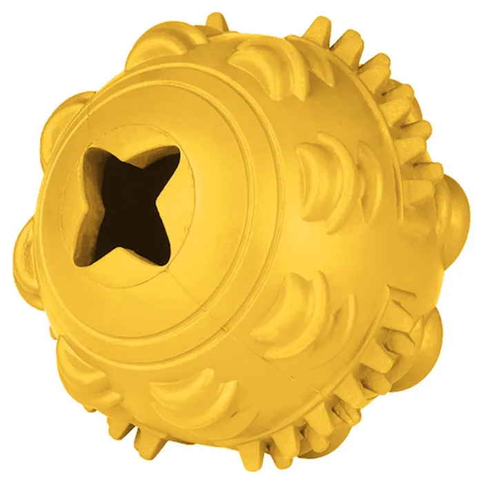 Игрушка Mr.Kranch д/собак Мяч 8 см желтый с ароматом сливок