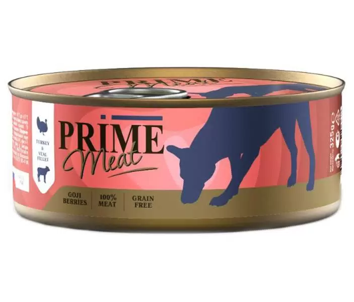 Prime д/собак, беззерновой, индейка с телятиной (325гр)