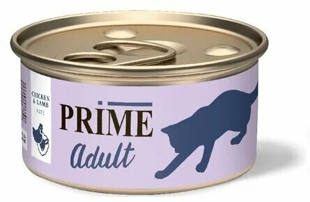 Prime (паштет) д/кошек,с курицей и ягненком (75гр)