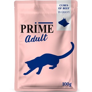 Prime пауч д/кошек кусочки из говядины (100гр)