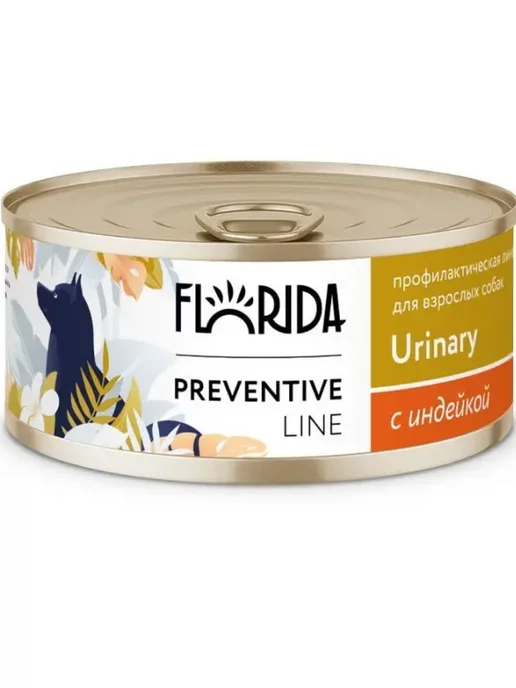 Florida Urinary (консерв.) для собак,с индейкой (100гр)