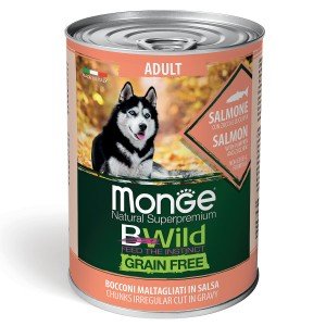 Monge BWild консервы из лосося с тыквой,д/взрослых собак (400гр)