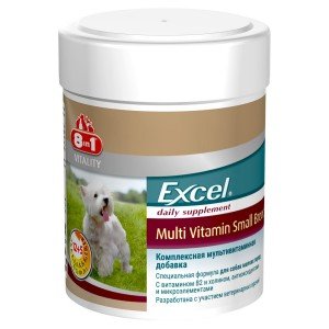 Эксель 8в1 мультивитамины для собак мелких пород 70таб