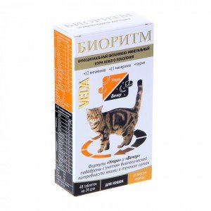 Биоритм д/кошек со вкусом курицы (48таб)