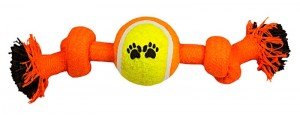 игрушка для собак Веревка-канат 2узла и мяч 240мм