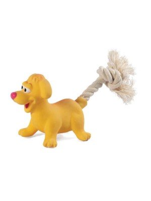 игрушка Мини Догс для собак мелких пород Собачка с веревкой 85/180мм