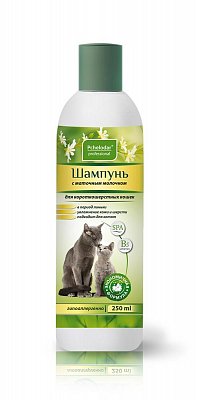 ПЧЕЛОДАР Шампунь гигиенический с маточным молочком для короткошерстных кошек, 250мл