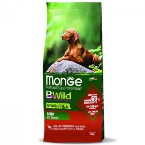 Monge BWild д/собак/ягненок, картофель и горох (12 кг)